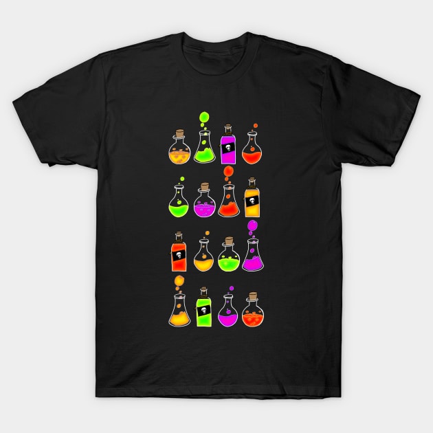 Potion Pattern T-Shirt by lucafon18